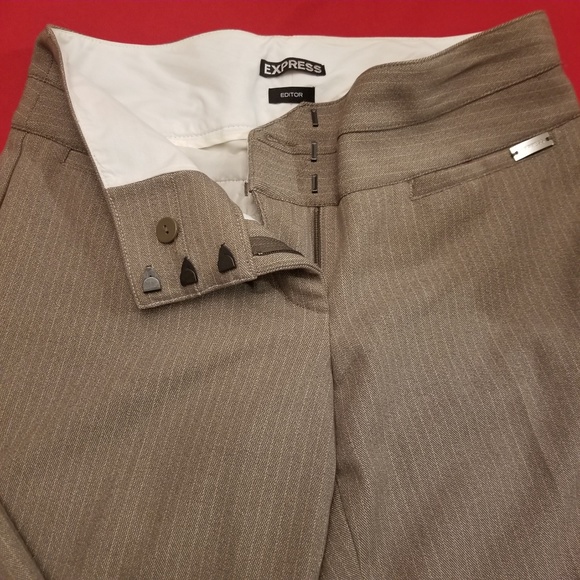 Express Editor Stripe trouser pants - Picture 4 of 8